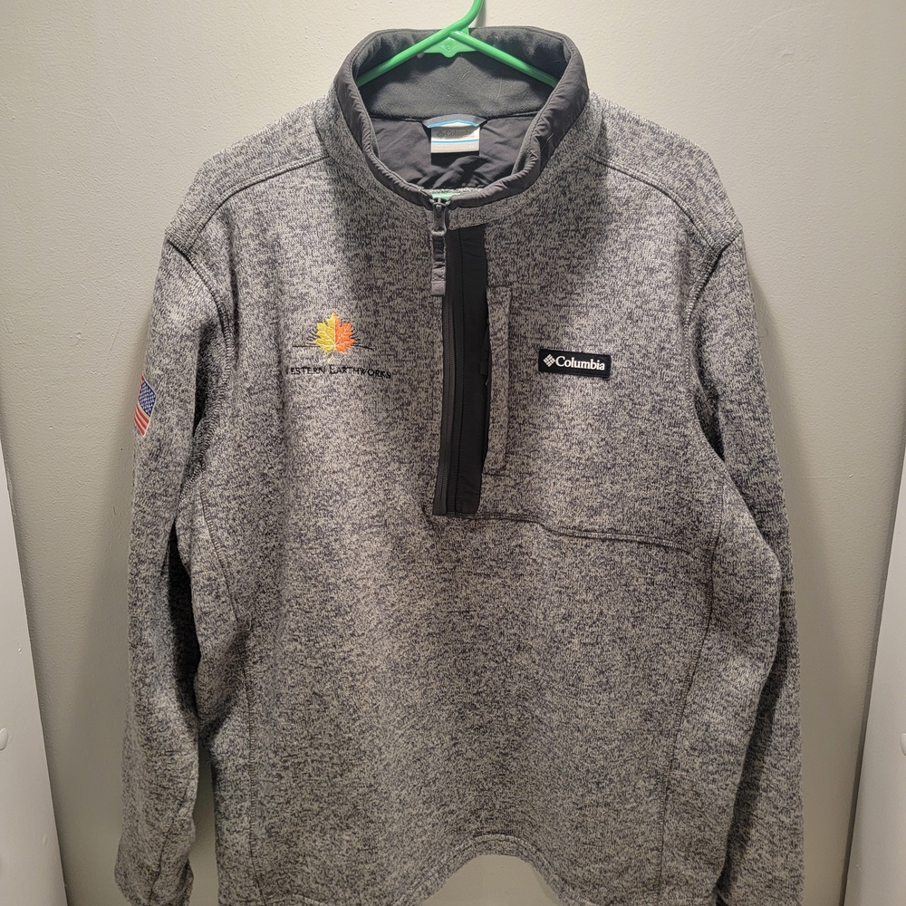Columbia Gray Men's Sweater 1/4 Zip